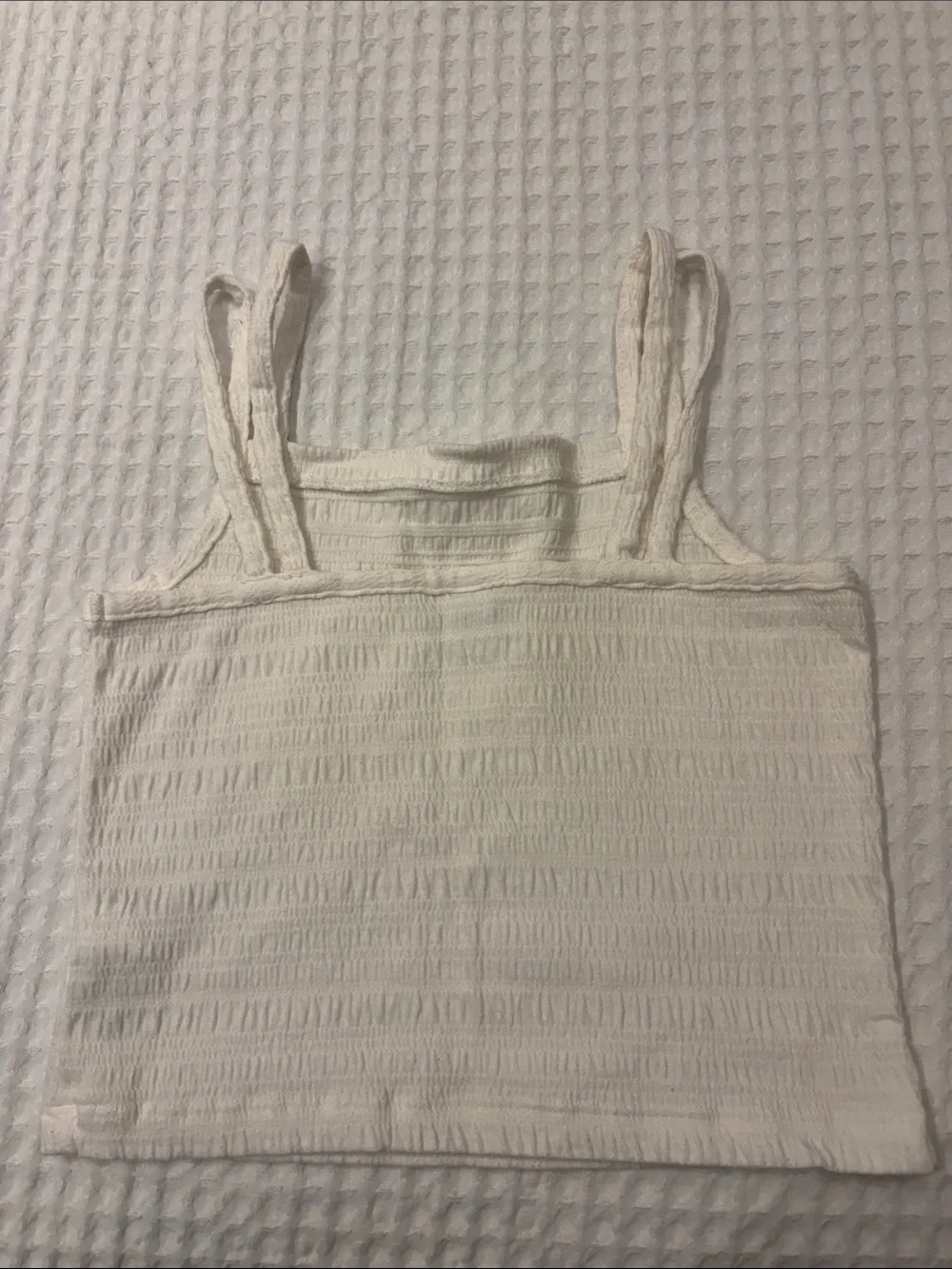 Old Navy Girls 3-Pack Smocked Tank Tops - Aqua, Black, White